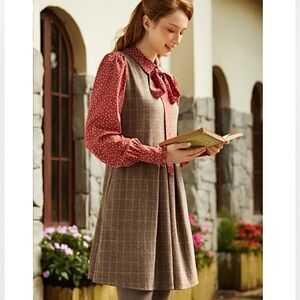 Modcloth New Always A Doll Retro Plaid Dress Plus Size 1X